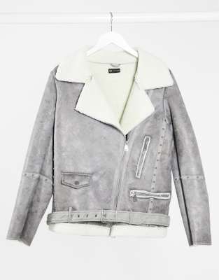 metallic aviator jacket