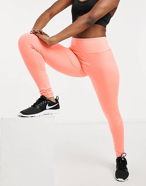 I Saw It First basic active leggings in peach