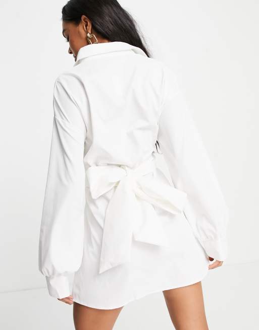 I saw it cheap first white shirt dress