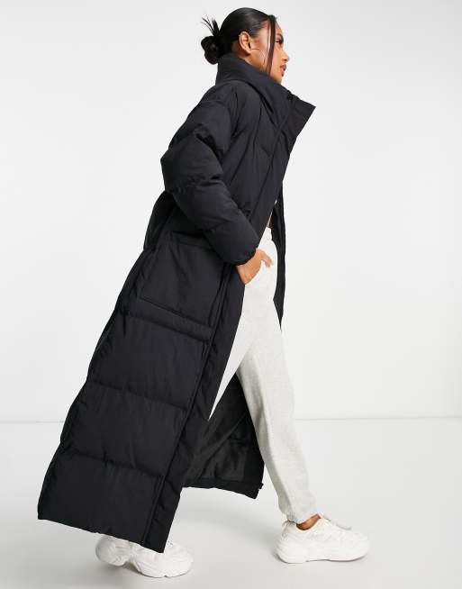 Black puffer coat store asos