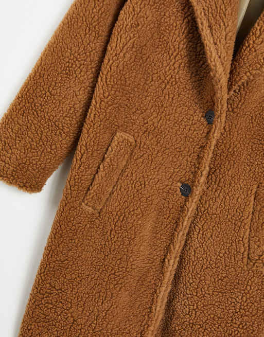 I Saw it First – Brun kappa i lång modell av teddy, 4 av 4