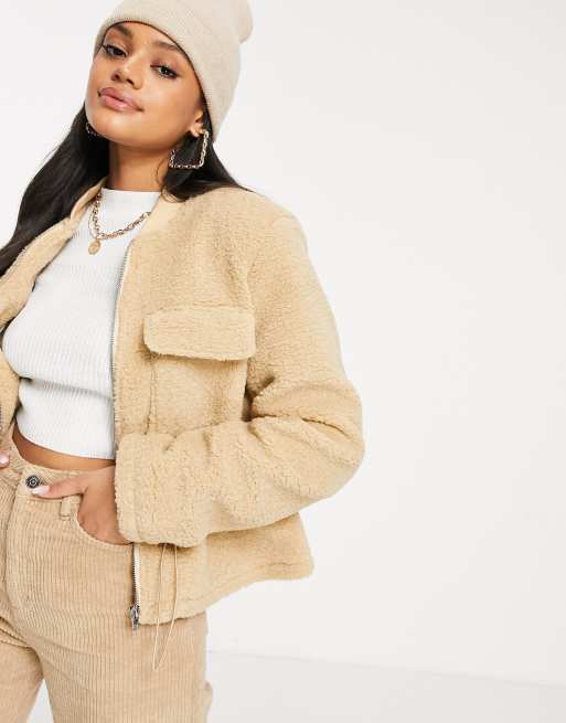 Cropped drawstring clearance jacket