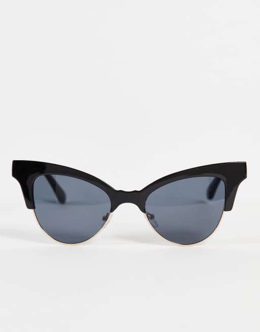 I Saw It First – Czarne okulary przeciwsłoneczne typu kocie oczy