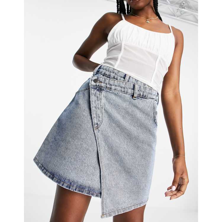 G-star arc clearance denim wrap skirt