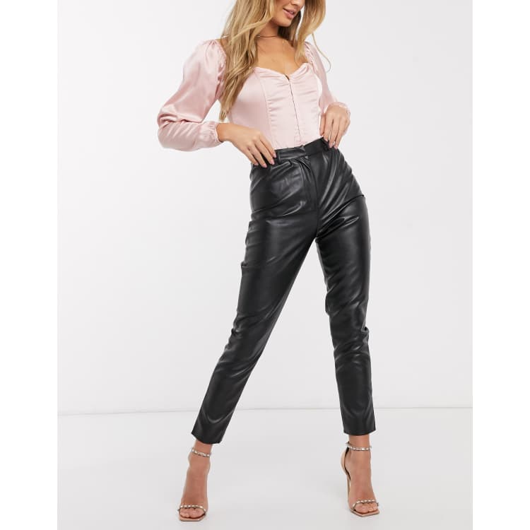 I saw it first leather joggers new arrivals