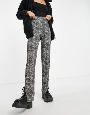 I Saw It First flared trousers in animal print