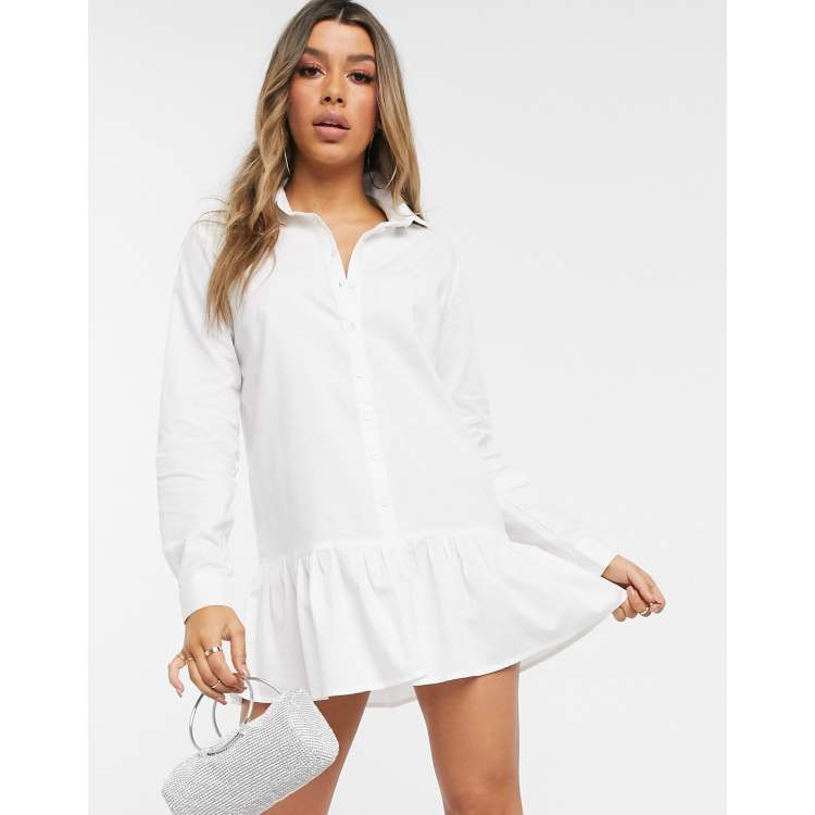 T shirt dress with best sale frill hem