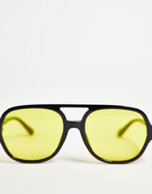 I Saw It First - Gule store aviator-solbriller, 2 af 4