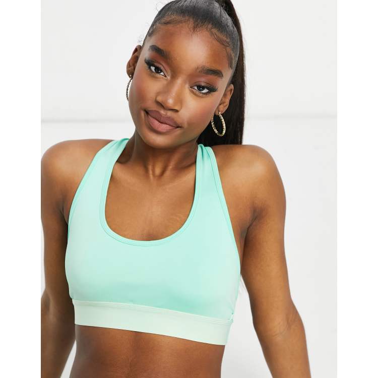 I Saw It First gym strappy back detail sports bra in cream