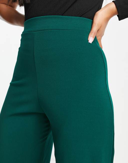 I Saw It First high waist pant in emerald green - part of a set, 2 of 4