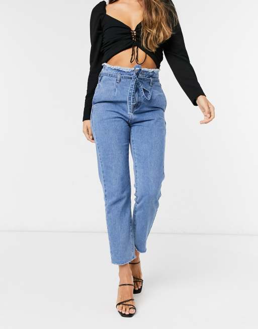 Asos best sale paperbag jeans