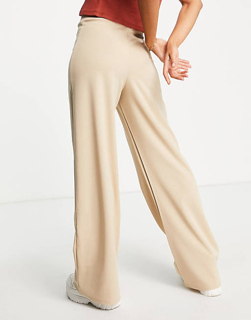 Women I Saw It First high waisted trouser in camel 