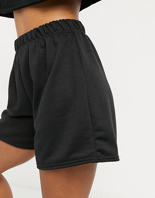 I Saw It First highwaisted jersey short in black