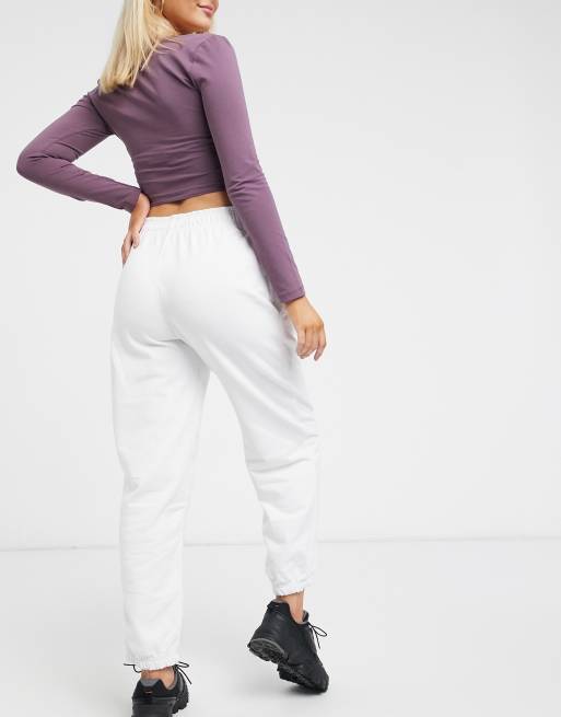 I Saw It First joggers in white ASOS