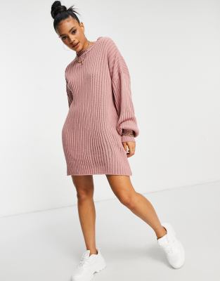 jumper dress and trainers