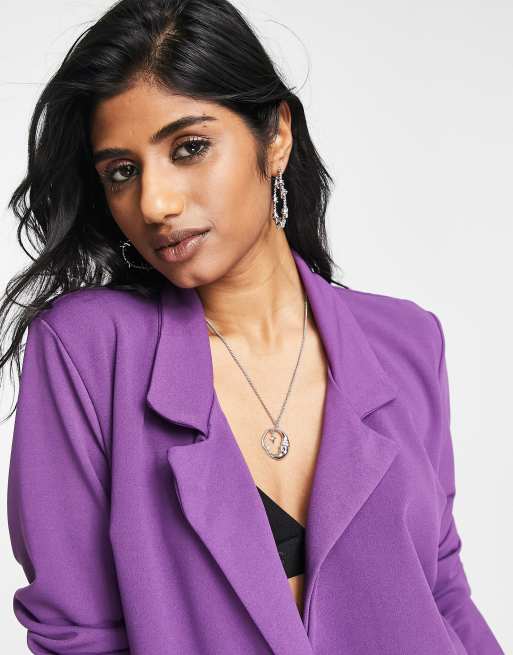 I Saw It First – Lång lila kavaj i oversize, del av set, 4 av 4