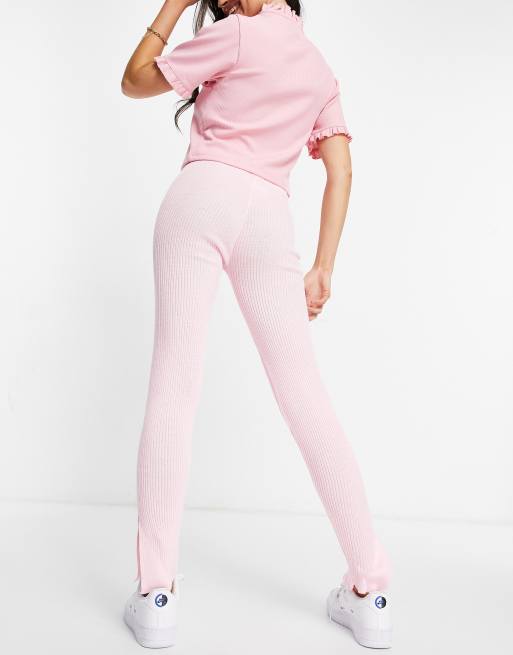I Saw It First - Leggings en maille - Rose, 2 de 4