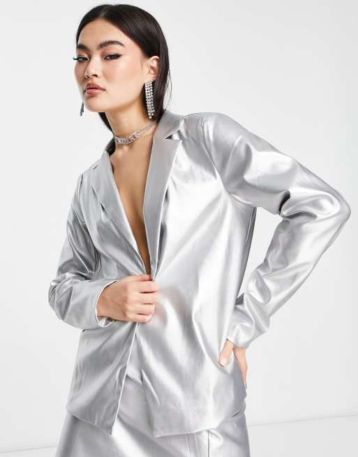 Silver hot sale ladies blazer