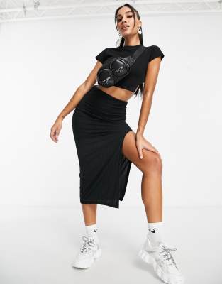 saw midi asos thigh split skirt