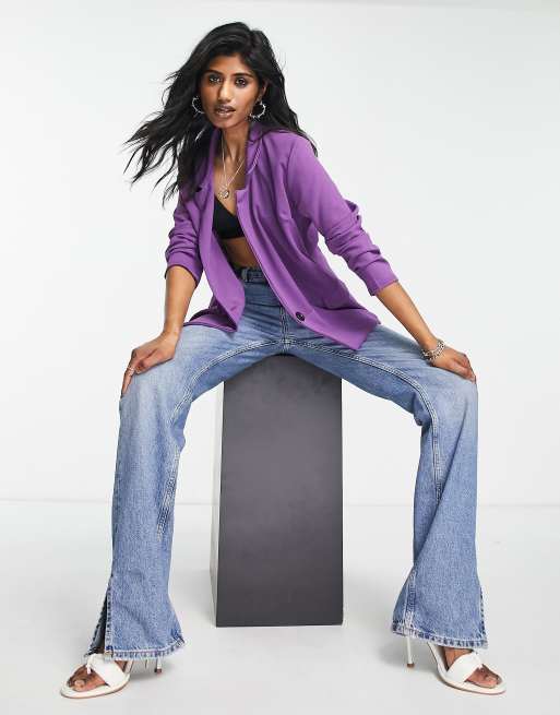 I Saw It First - Oversized blazer van co-ord set met lange pasvorm in paars, 2 van 4