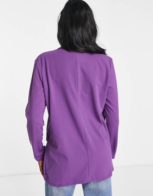 I Saw It First - Oversized blazer van co-ord set met lange pasvorm in paars, 3 van 4