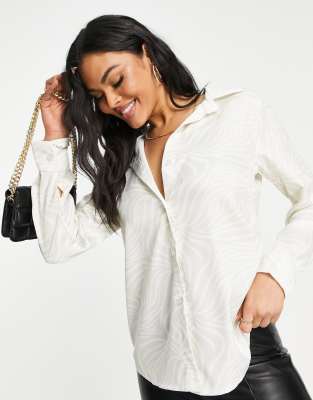 I Saw It First oversized shirt co-ord in wave print  - ASOS Price Checker