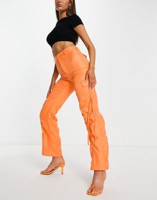 I Saw It First cargo trousers in orange  - ASOS Price Checker