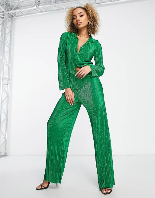 Pantalon discount vert émeraude