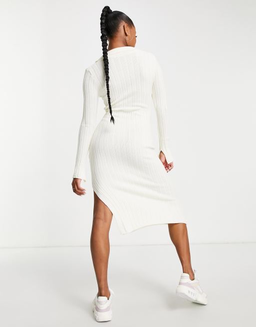 Petite knit midi outlet dress