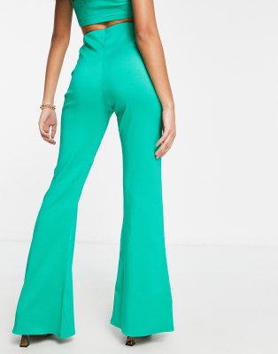 petite skinny flare trousers