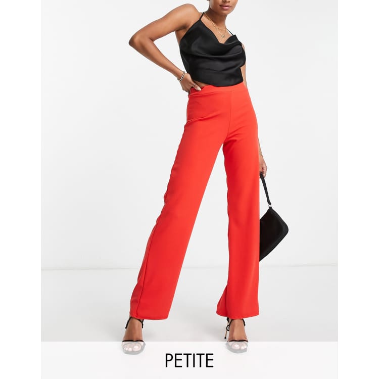 Petite red clearance trousers