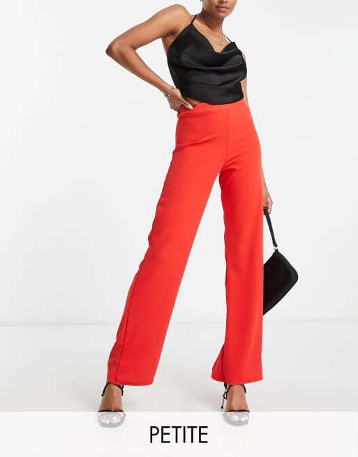 Petite hot sale red pants