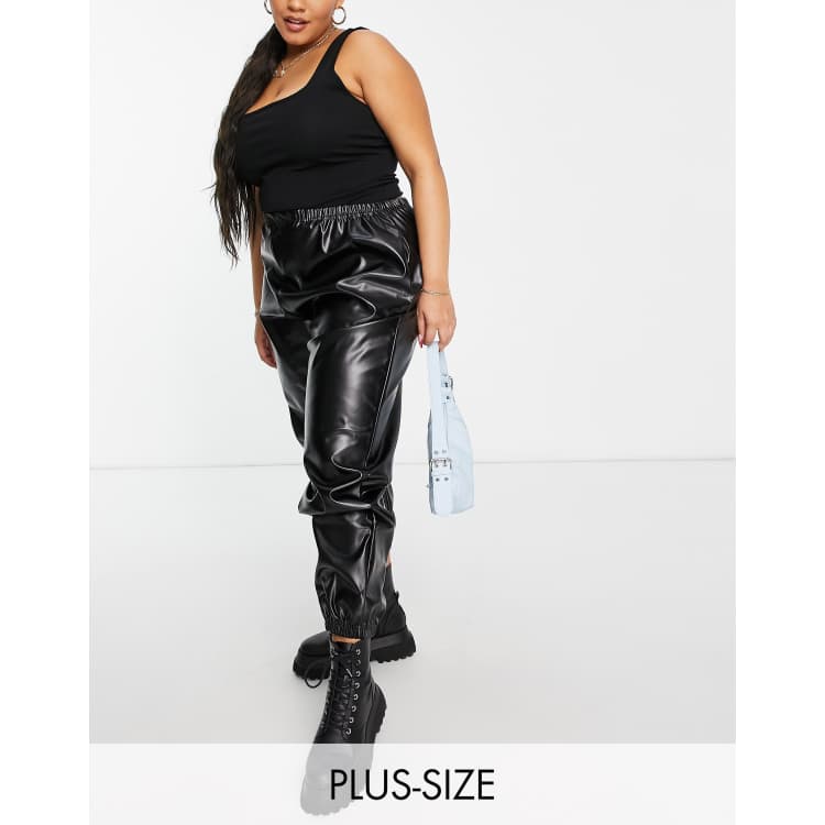 Leather joggers 2024 asos