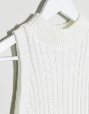white knit vest