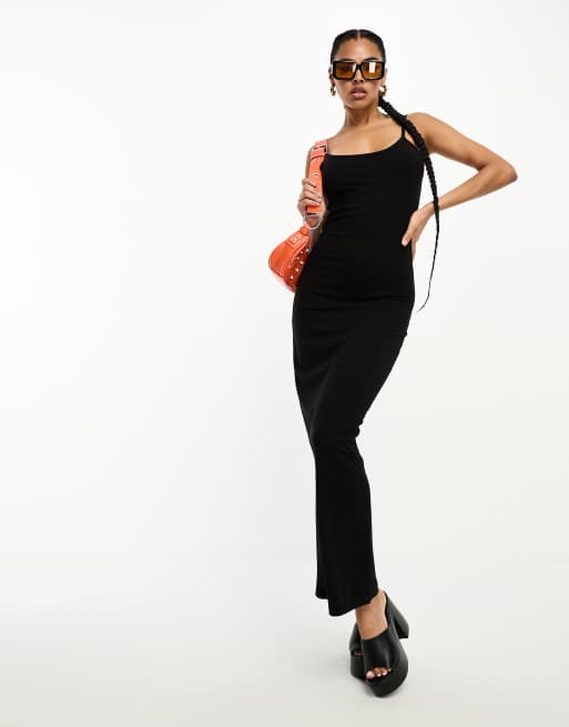 I Saw It First - Robe longue à fines bretelles - Noir