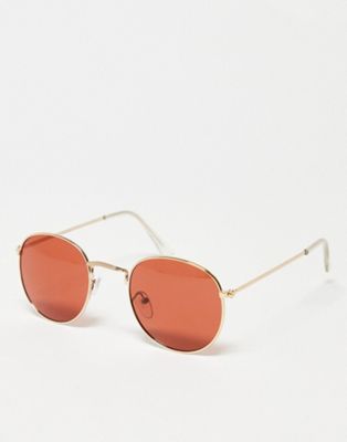 I Saw It First round sunglasses in brown