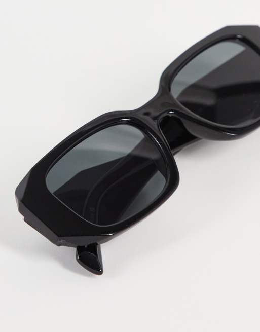 I Saw It First rounded rectangle sunglasses in black, 4 of 4