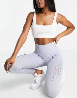 I Saw It First I Saw It First seamless cut out high waisted active Leggings in blue