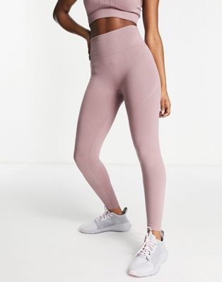 I Saw It First seamless high waisted active leggings in mauve