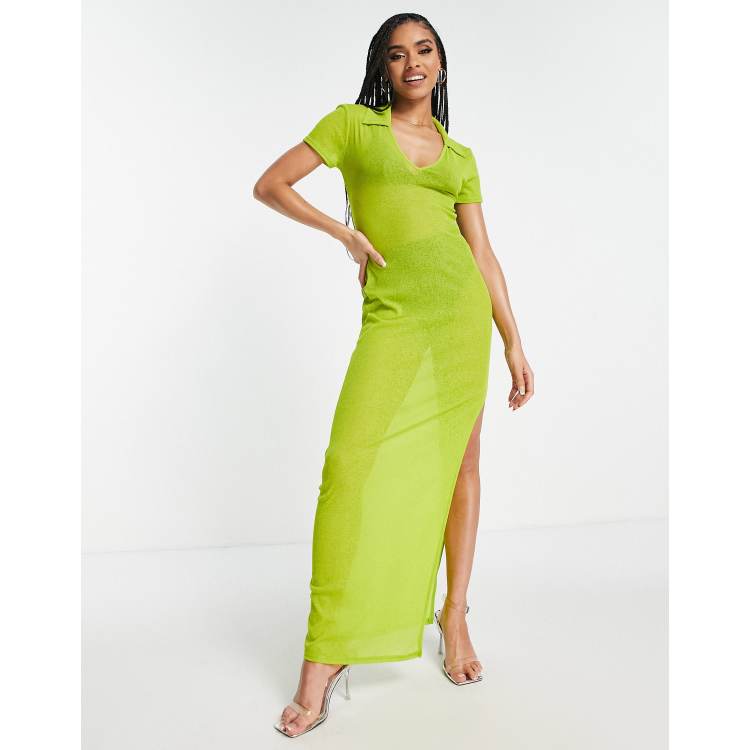 Lime green hot sale maxi