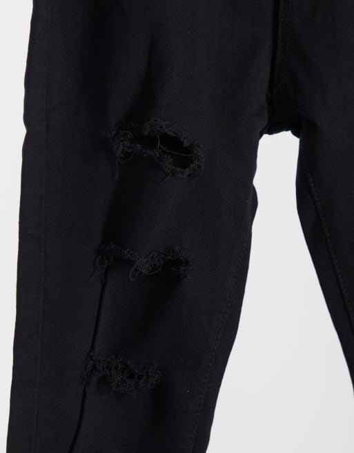 I Saw It First – Skinny jeans med hög midja och revor, 3 av 4
