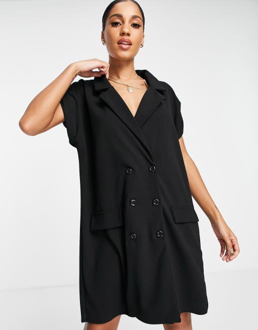 I Saw It First sleeveless blazer dress in black ASOS