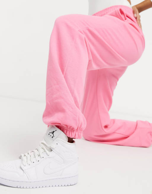 I Saw It First joggers in bubblegum pink