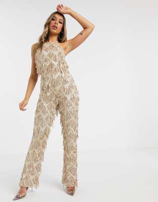 gold tassel jumpsuit