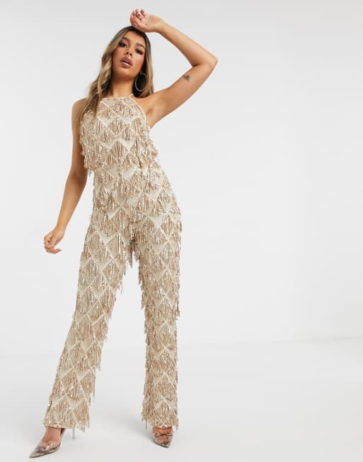 Tassel sequin playsuit on sale