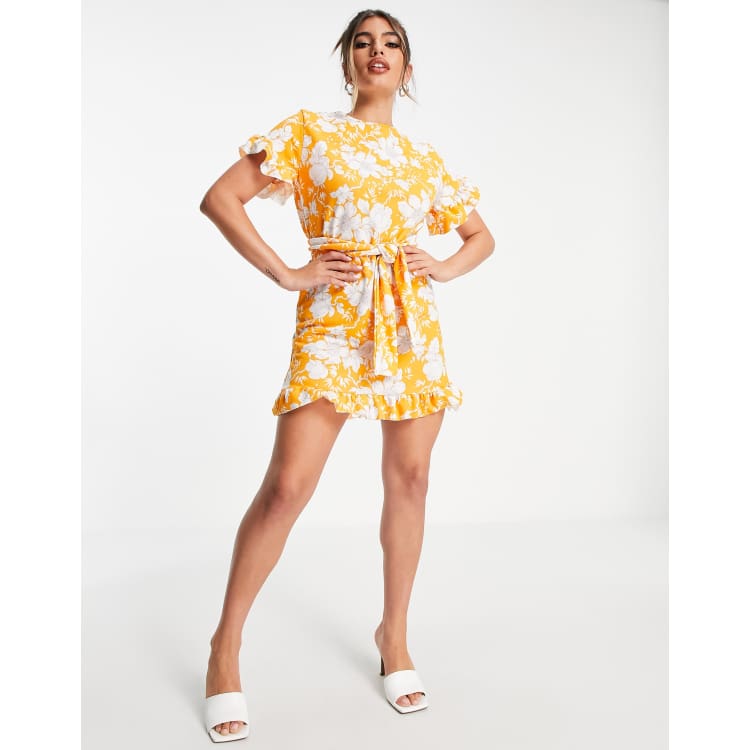 I saw it first orange dress top