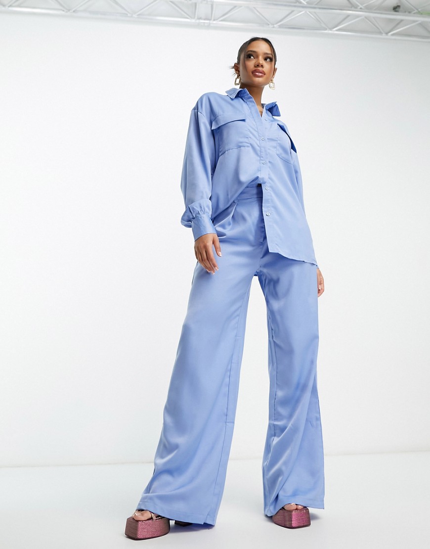 I Saw It First trouser co-ord in blue