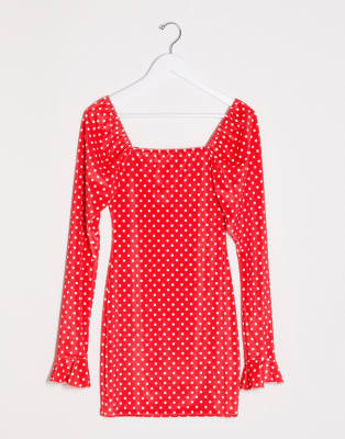 polka dot dress i saw it first