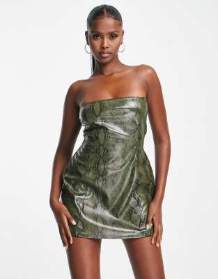 Vestito pelle top di serpente