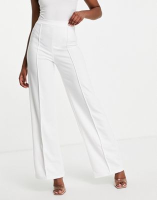 I Saw It First wide leg trouser in white